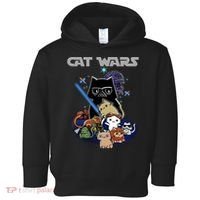 Cat Wars Meow Cat Lover Illustration Toddler Hoodie thumb 0