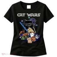 Cat Wars Meow Cat Lover Illustration Women's T-Shirt thumb 0