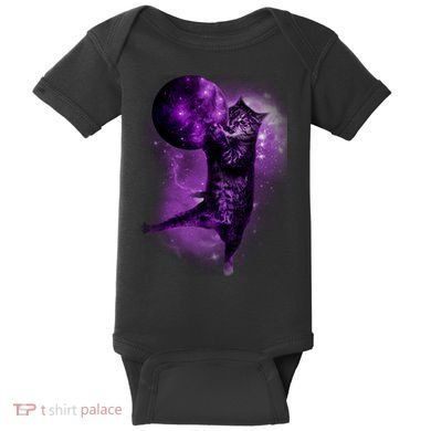 Cat World Galaxy Baby Bodysuit