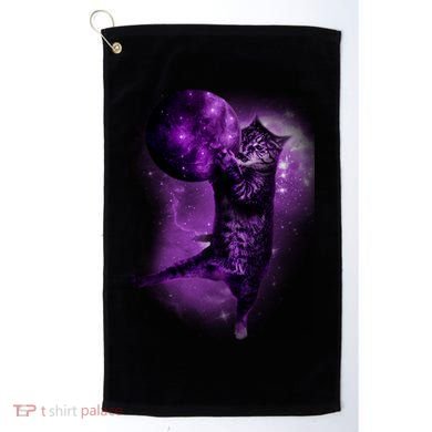 Cat World Galaxy Golf Towel