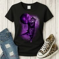 Cat World Galaxy Women's T-Shirt thumb 3
