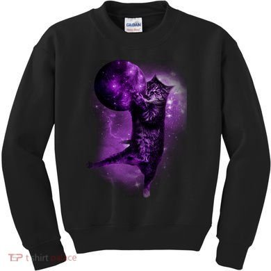 Cat World Galaxy Kids Sweatshirt