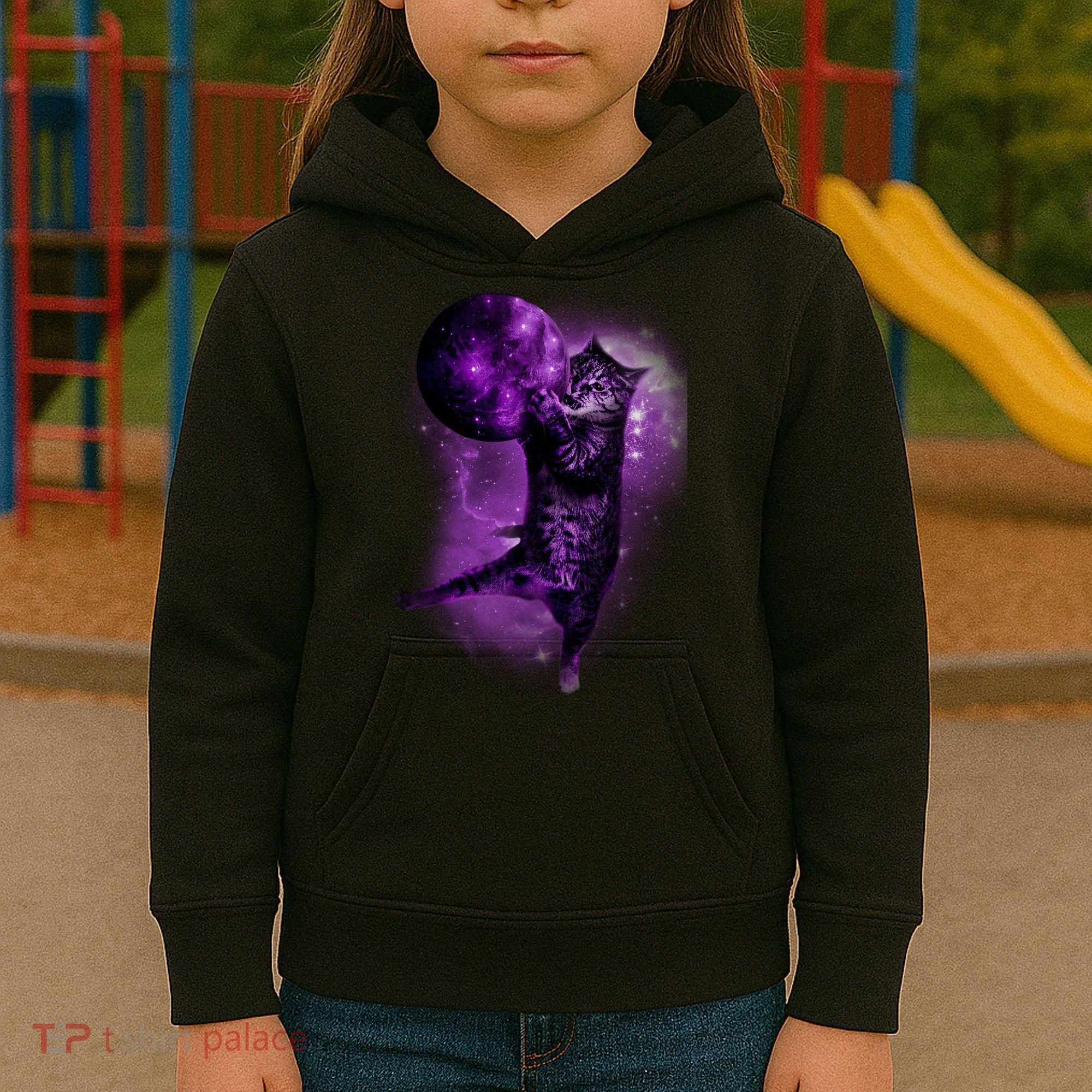 Cat World Galaxy Kids Hoodie