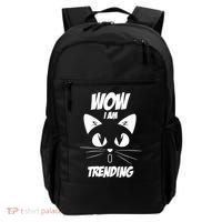 Cat Wow I'm Trending Backpack thumb 0