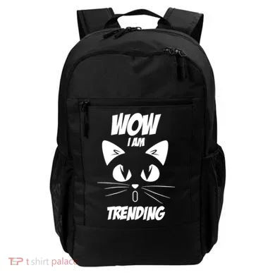 Cat Wow I'm Trending Backpack
