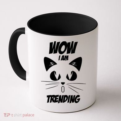 Cat Wow I'm Trending Coffee Mug