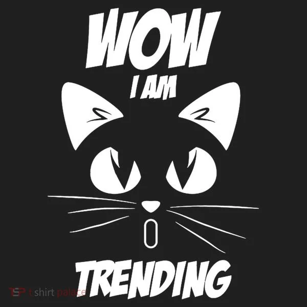 Cat Wow I'm Trending Beanie