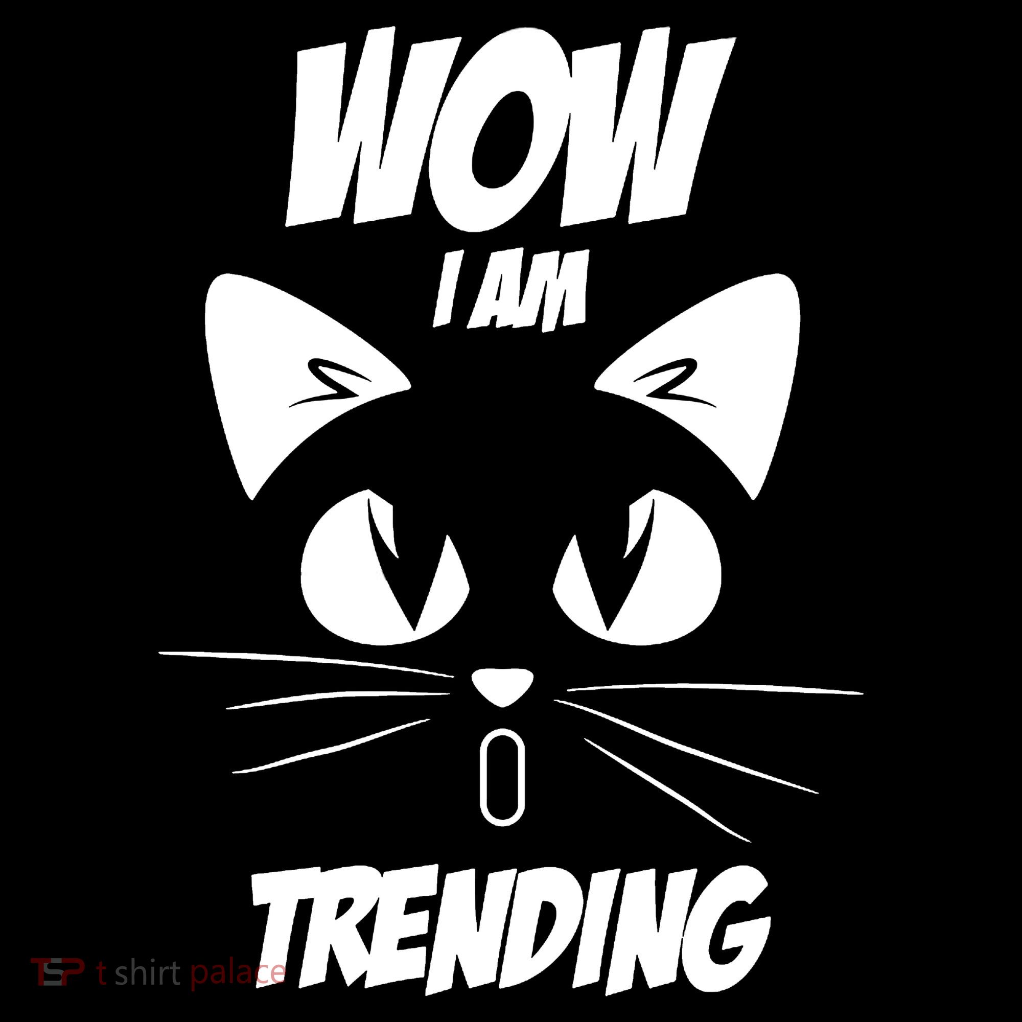 Cat Wow I'm Trending Women's Hoodie