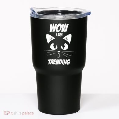 Cat Wow I'm Trending Tumbler