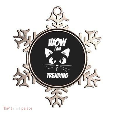 Cat Wow I'm Trending Ornament