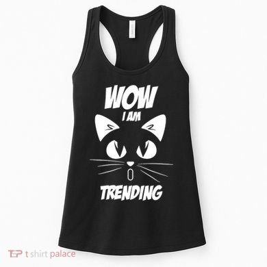 Cat Wow I'm Trending Women's Tank Top