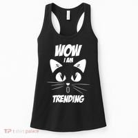Cat Wow I'm Trending Women's Tank Top thumb 0