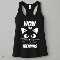 Cat Wow I'm Trending Women's Tank Top thumb 3