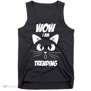 Cat Wow I'm Trending Tank Top