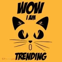Cat Wow I'm Trending Long Sleeve Shirt thumb 2
