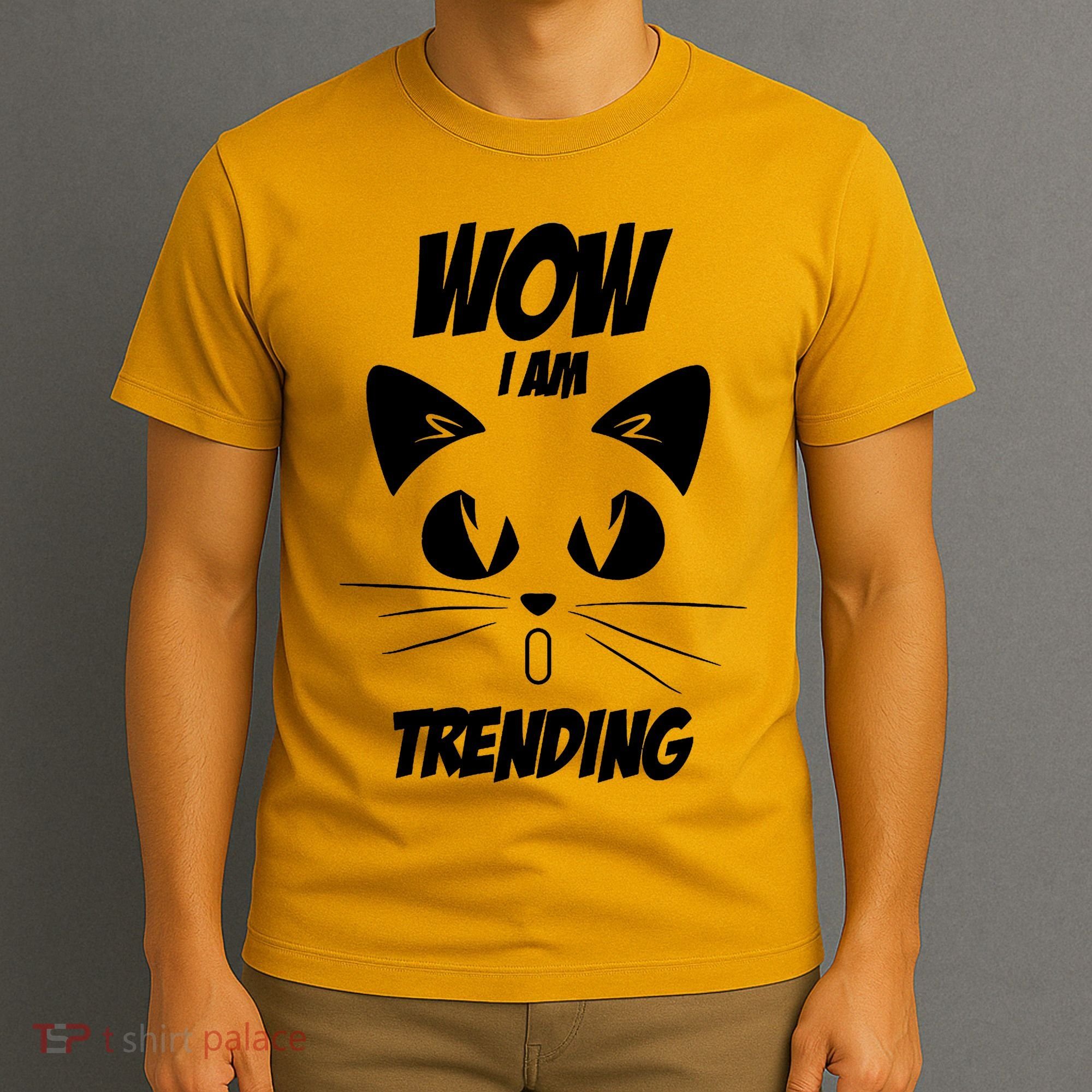 Cat Wow I'm Trending T-Shirt