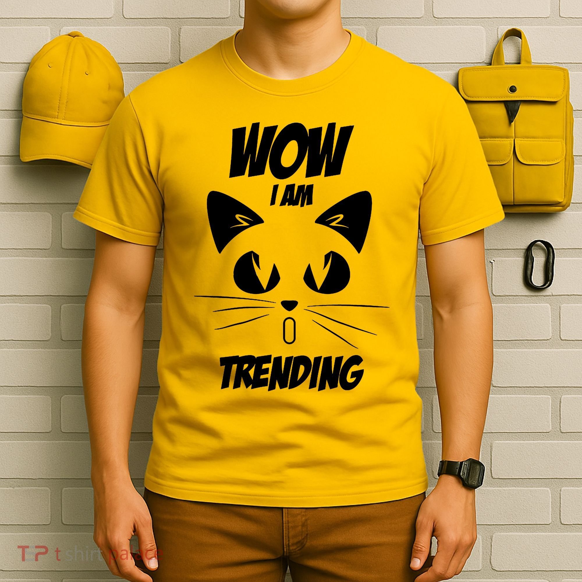 Cat Wow I'm Trending T-Shirt
