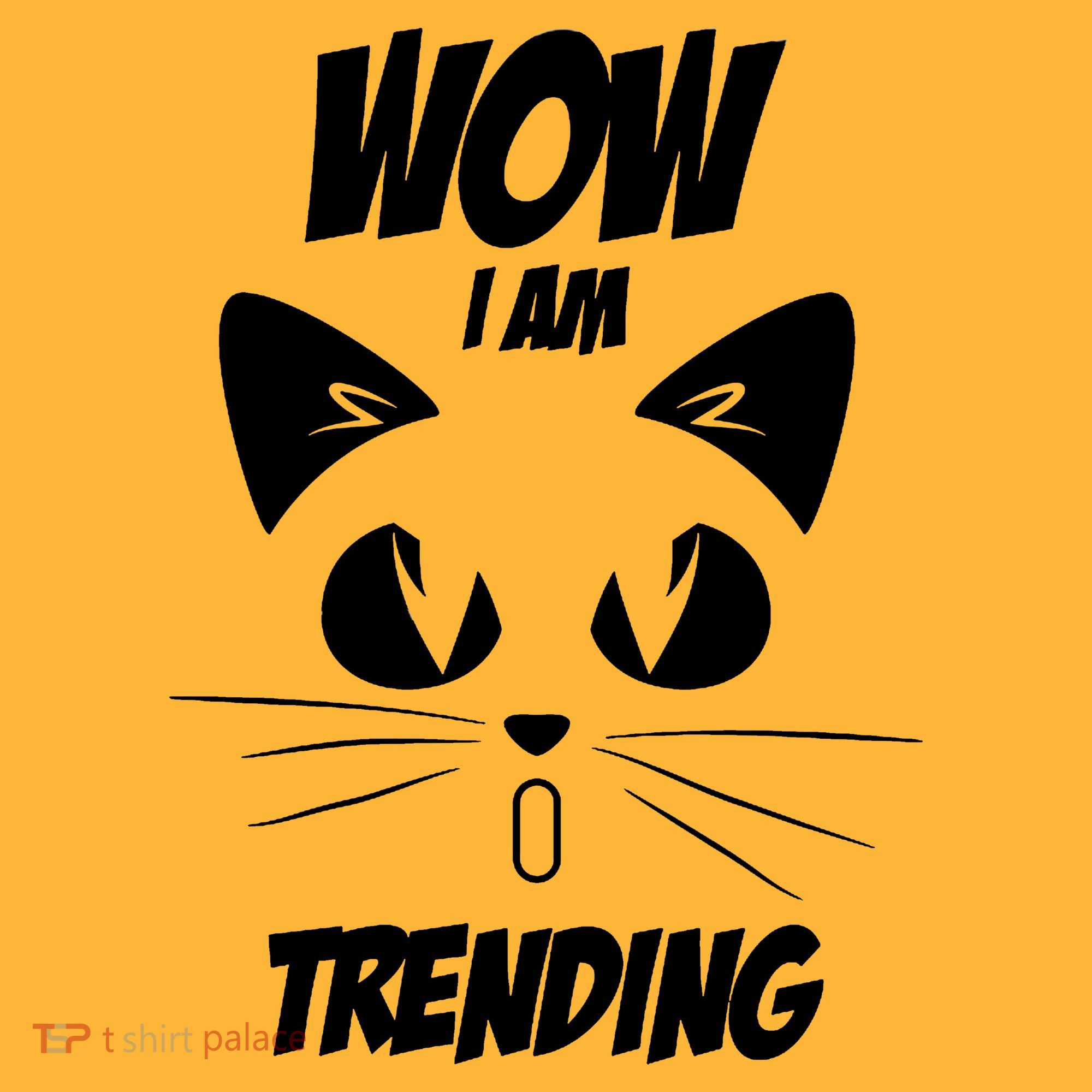 Cat Wow I'm Trending Mousepad