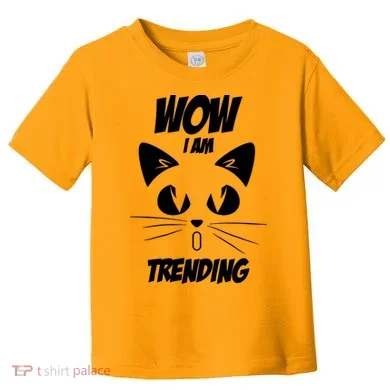 Cat Wow I'm Trending Toddler T-Shirt