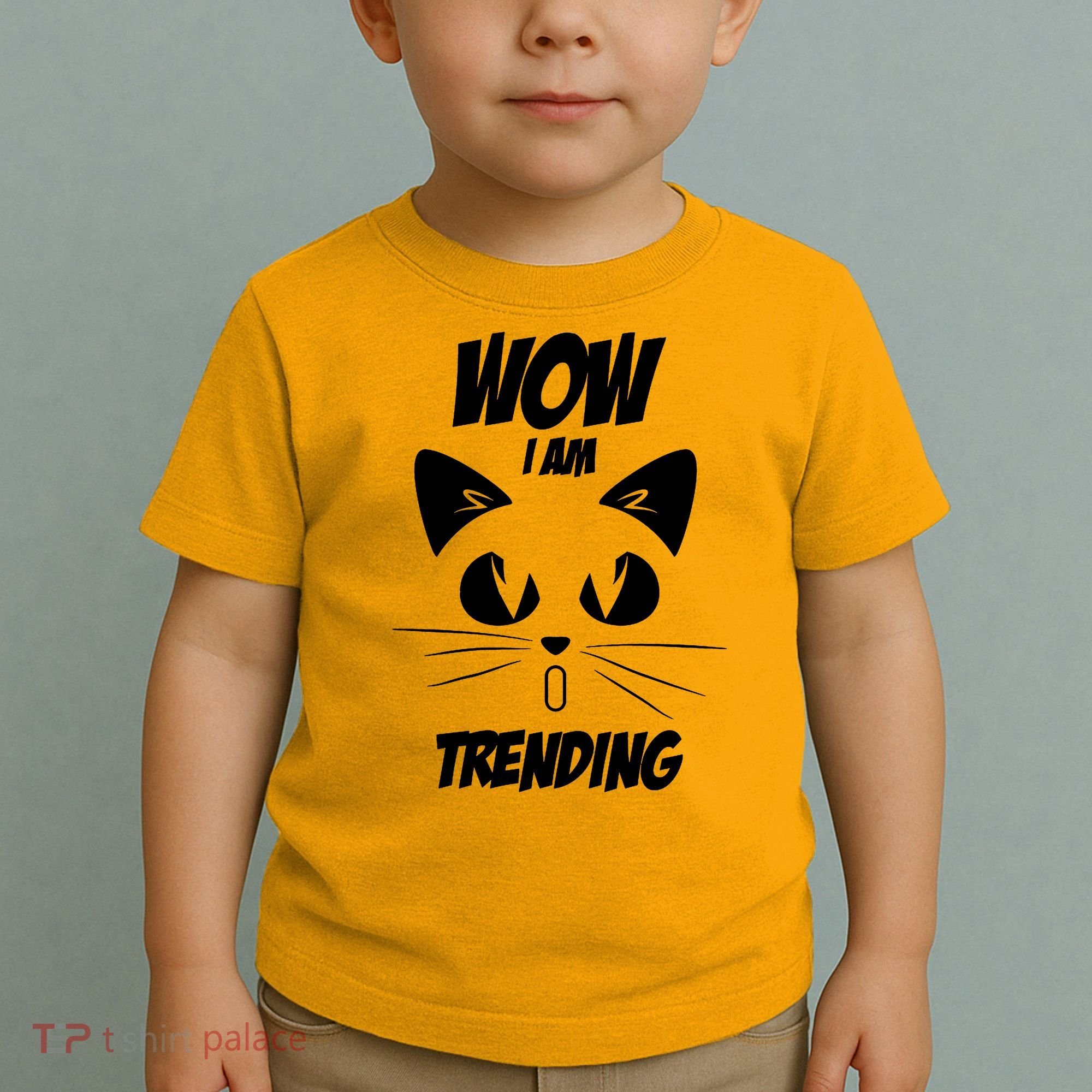 Cat Wow I'm Trending Toddler T-Shirt