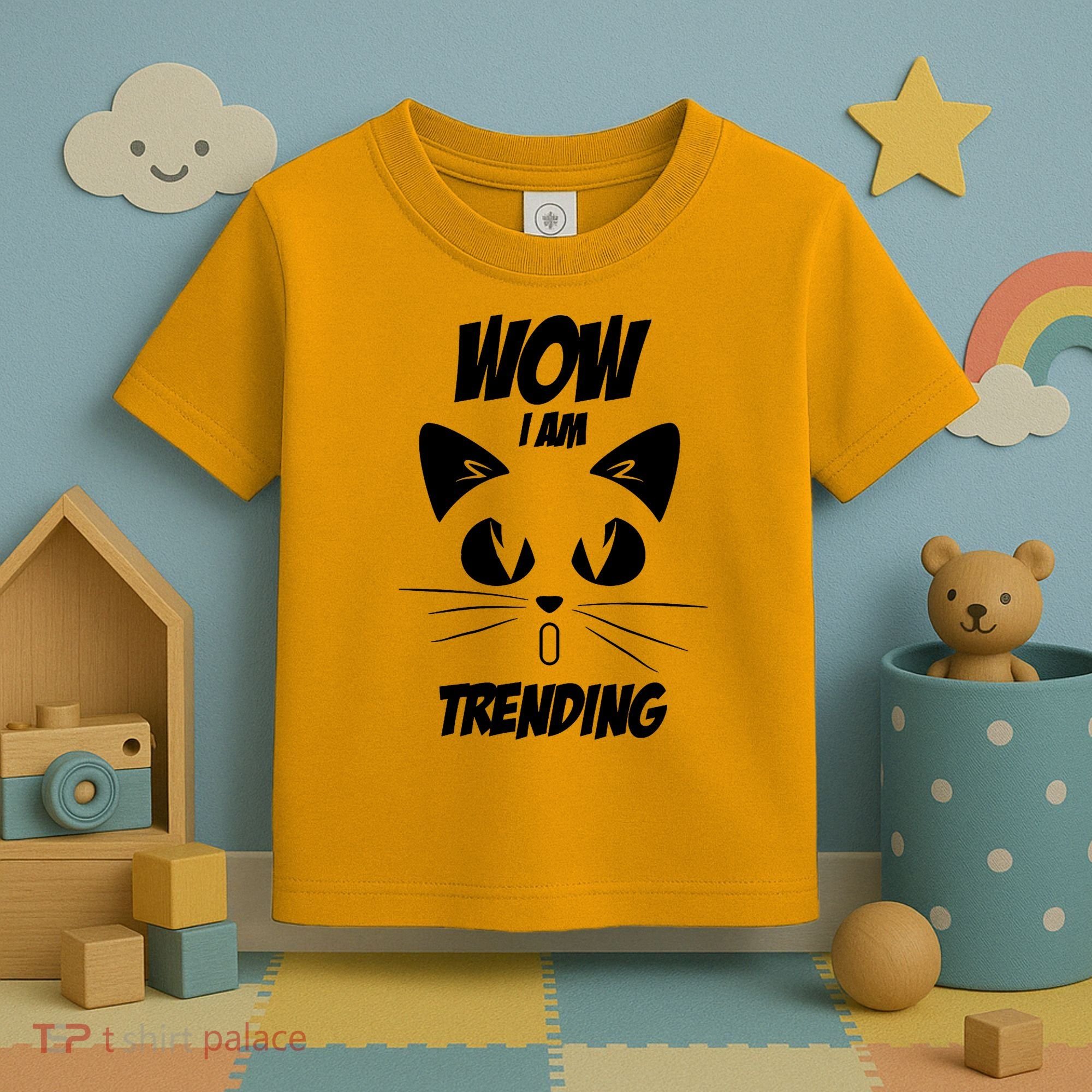 Cat Wow I'm Trending Toddler T-Shirt