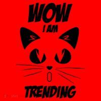 Cat Wow I'm Trending Santa Hat thumb 1