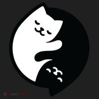 Cat Yin And Yang Cute Women's Sweatshirt thumb 2