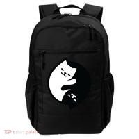 Cat Yin And Yang Cute Backpack thumb 0