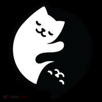 Cat Yin And Yang Cute Coaster thumb 2