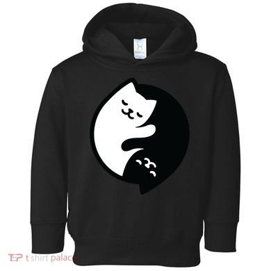 Cat Yin And Yang Cute Toddler Hoodie