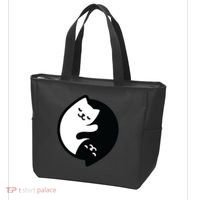 Cat Yin And Yang Cute Tote Bag thumb 3