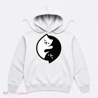 Cat Yin And Yang Cute Hoodie