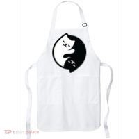 Cat Yin And Yang Cute Apron thumb 0