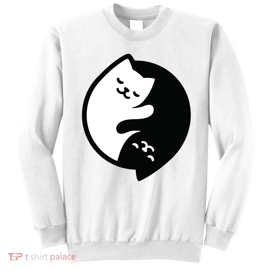 Cat Yin And Yang Cute Sweatshirt