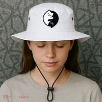 Cat Yin And Yang Cute Bucket Hat thumb 3