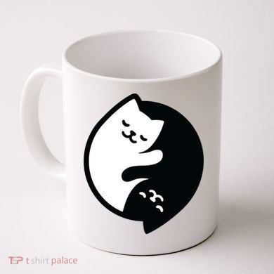 Cat Yin And Yang Cute Coffee Mug