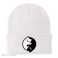 Cat Yin And Yang Cute Beanie thumb 0