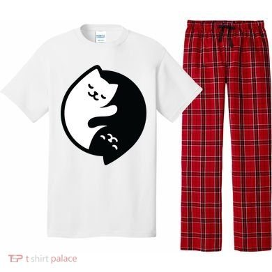 Cat Yin And Yang Cute Pajama Set