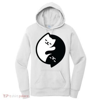 Cat Yin And Yang Cute Women's Hoodie