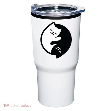 Cat Yin And Yang Cute Tumbler