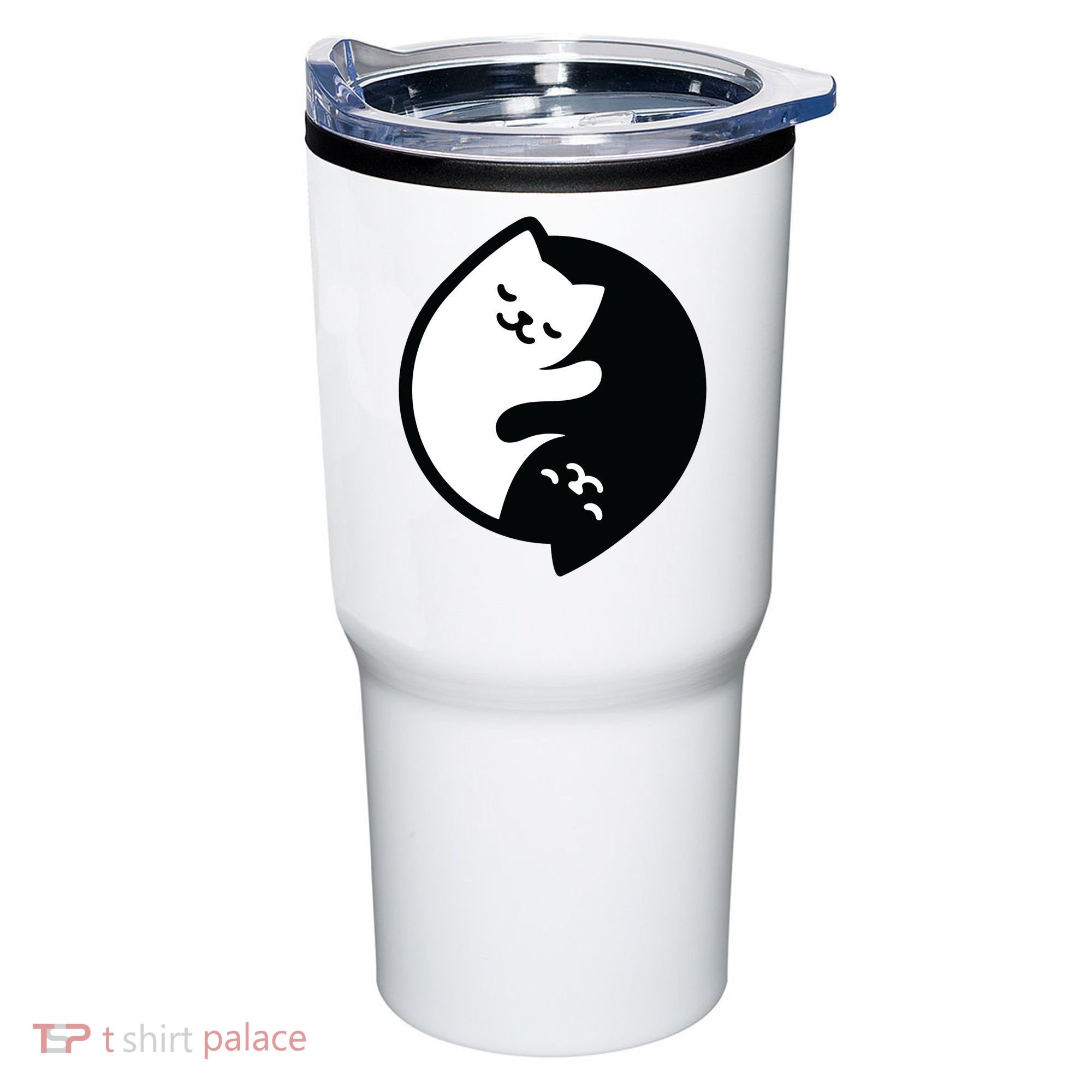 Cat Yin And Yang Cute Tumbler