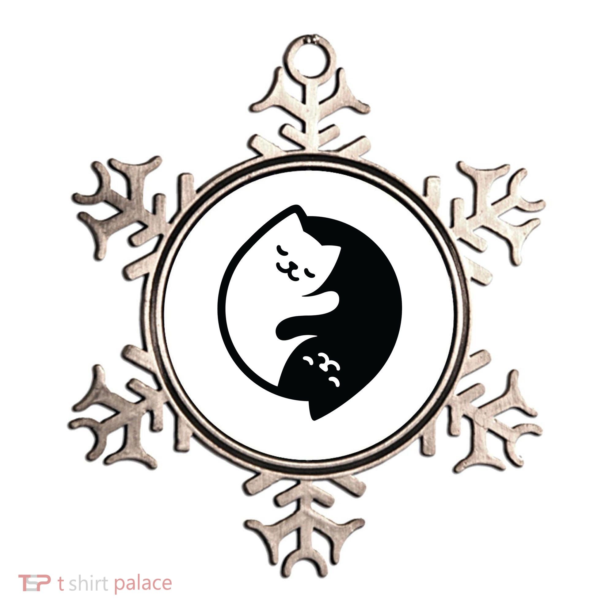 Cat Yin And Yang Cute Ornament