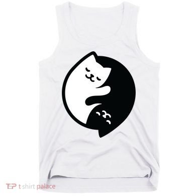 Cat Yin And Yang Cute Tank Top