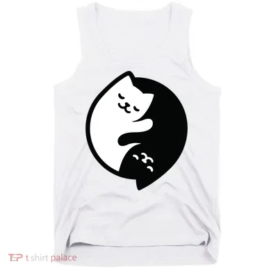 Cat Yin And Yang Cute Tank Top