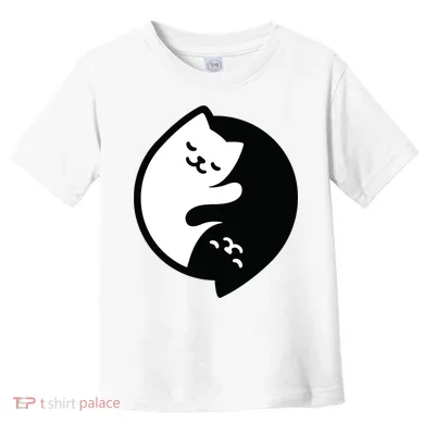 Cat Yin And Yang Cute Toddler T-Shirt