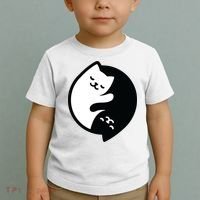 Cat Yin And Yang Cute Toddler T-Shirt thumb 2