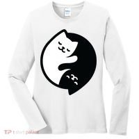 Cat Yin And Yang Cute Women's Long Sleeve Shirt thumb 0