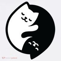 Cat Yin And Yang Cute Women's T-Shirt thumb 6