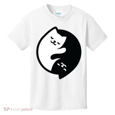 Cat Yin And Yang Cute Kids T-Shirt