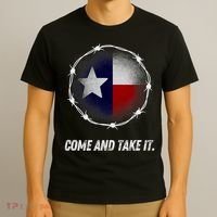 Come And Take It Texas Flag Barbed Wire Patriotic Usa T-Shirt thumb 3
